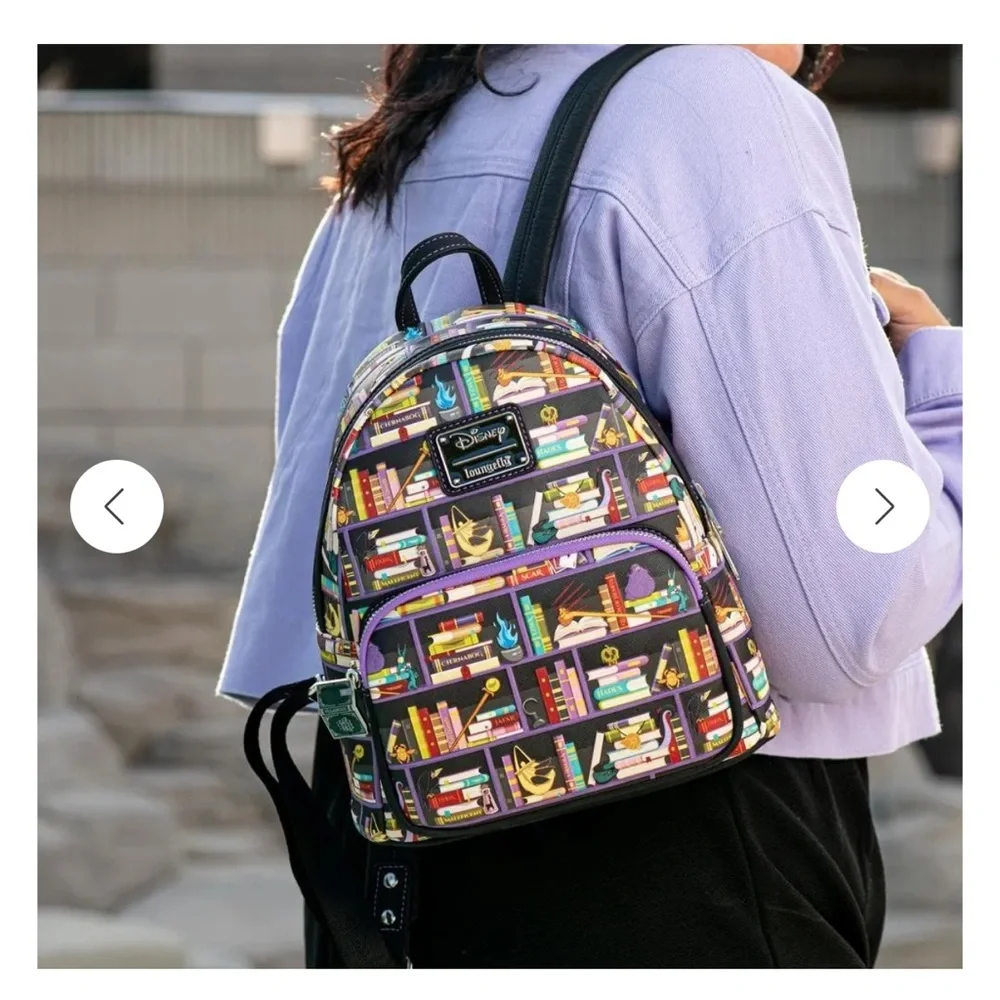 Loungefly Disney Villain Books Mini Backpack and Wallet set